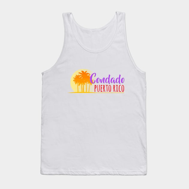 Life's a Beach: Condado, Puerto Rico Tank Top by Naves